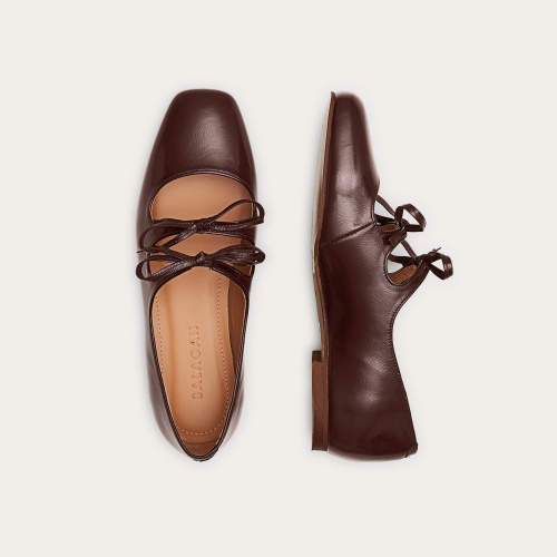 Shirley Ballerina, glossy bordo #2271